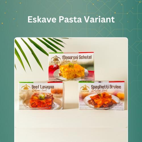 Eskave Frozen Macaroni Schotel , Spaghetti dan Beef Lasagna 240gr