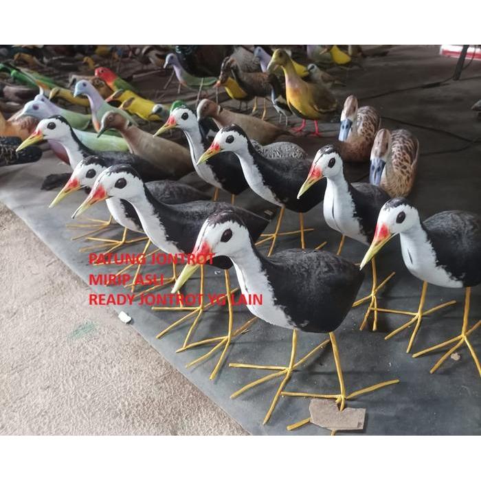 PATUNG BURUNG RUAK JONTROT RUAK RUAK MIRIP ASLI BONEKA MANUK KAREO PADI TAHAN AIR KUALITAS PREMIUM P