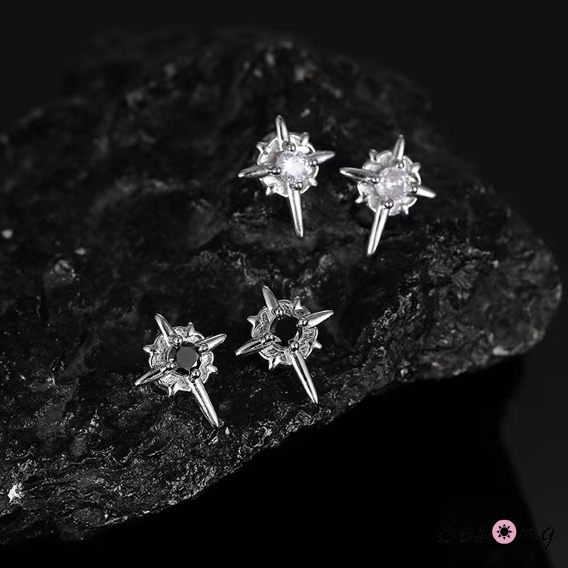 COD High-end Versatile North Star Trendy Earrings Cool Style Simple Niche-SS
