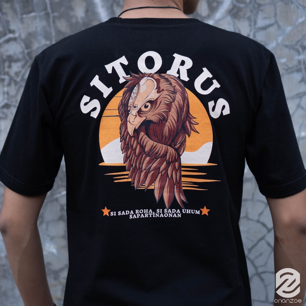 [HOT] SITORUS Premium Kaos Marga SITORUS Onanzoe Kaos Batak Baju Distro Hitam Pria Oblong Katun Dewa