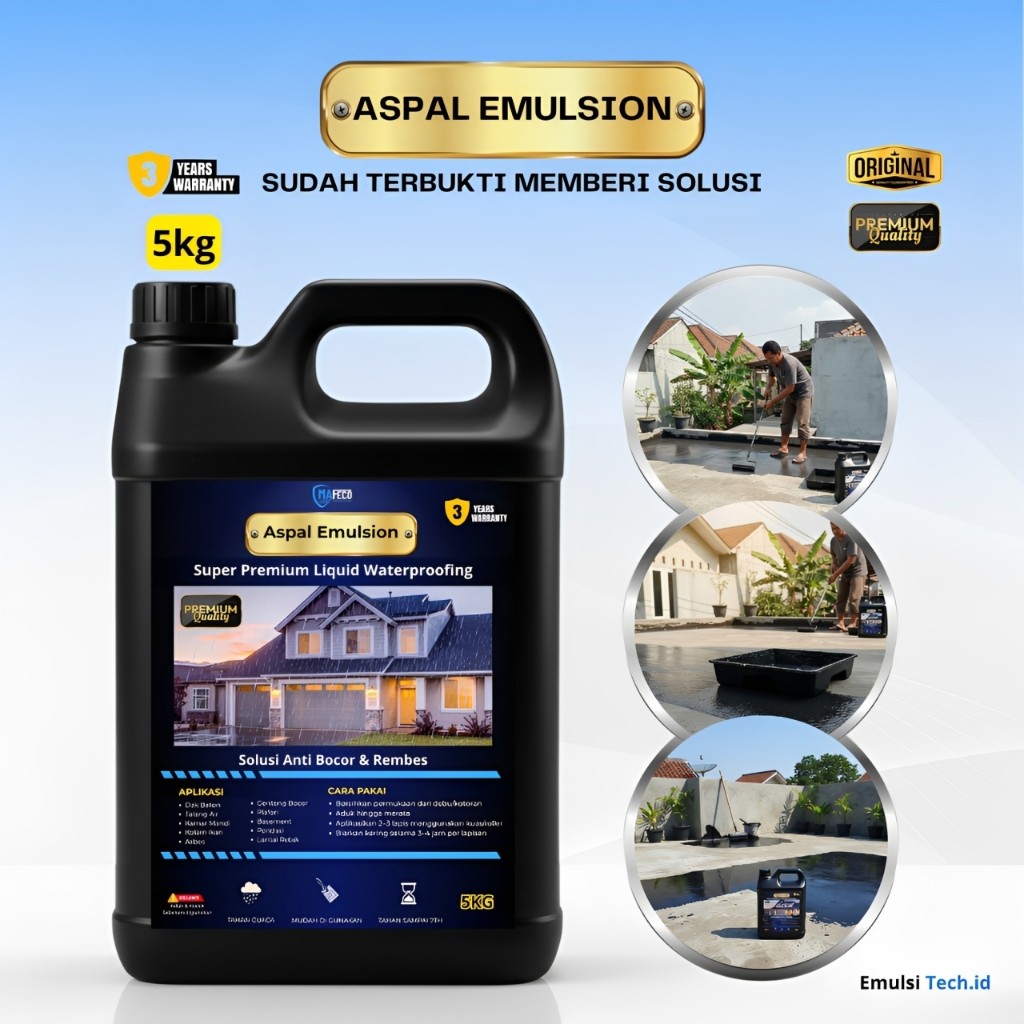 ( GARANSI 3 TAHUN ) Aspal Cair Anti Bocor 5kg | aspal cair 5 kg | aspal cair anti bocor