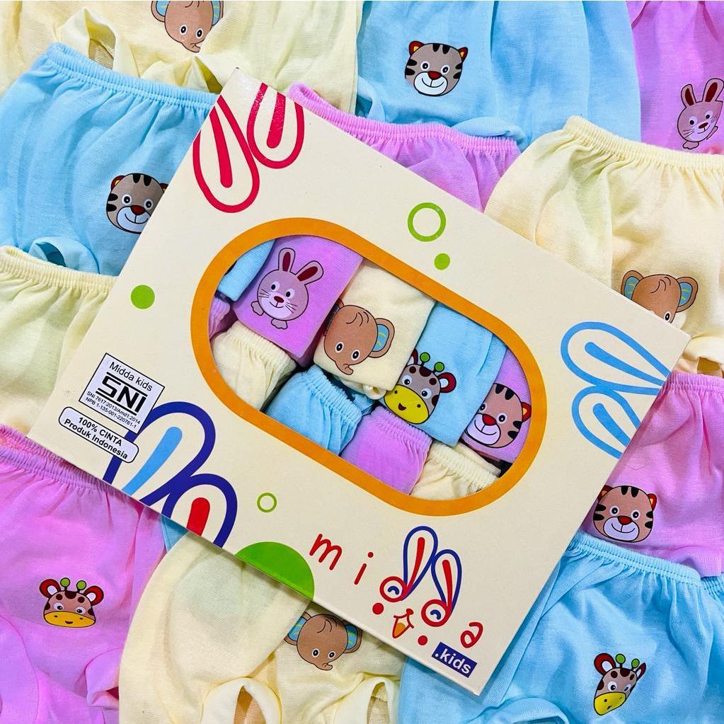 Celana Pop Bayi Midda Kids SNI 1 Lusin (12 Pcs) | baju anak bayi newborn murah