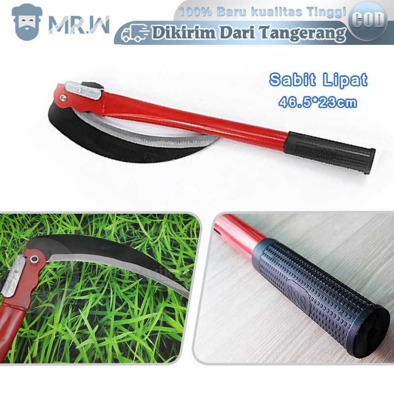 Arit Rumput Lipat Pemotong Rumput Alat Potong Rumput Portable Arit Rumput Baja