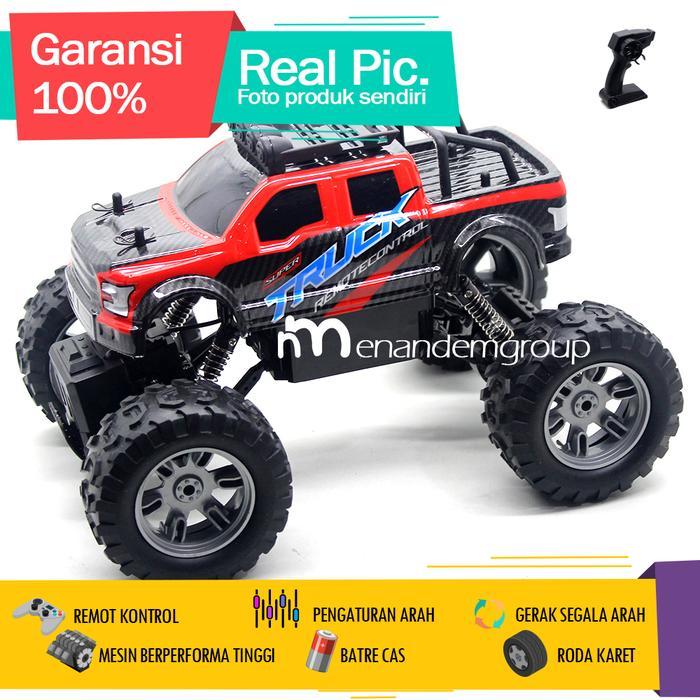 Mainan Mobil Remot Kontrol Rc Offroad Climbing 4X4 Monster Truk Buggy Xtreme Sport Batre Cas - Merah