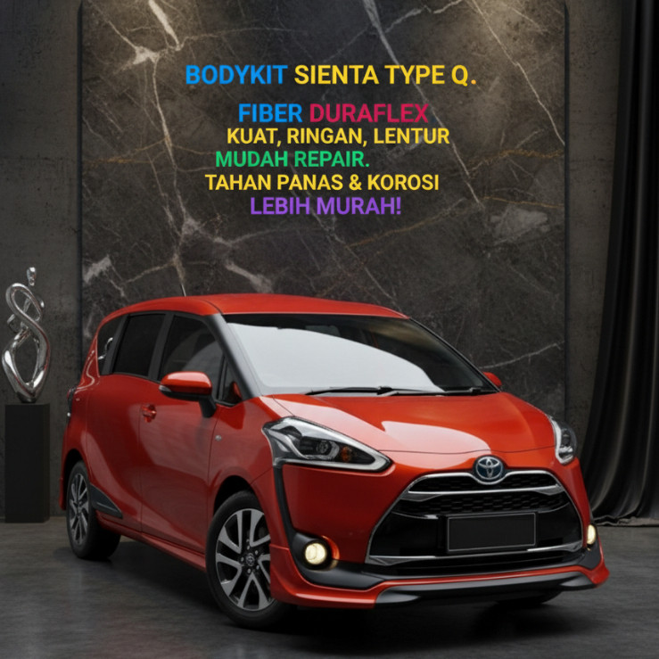 cicilan 0% bodykit sienta type Q bodikit sienta bodykit toyota sienta Q bodikit