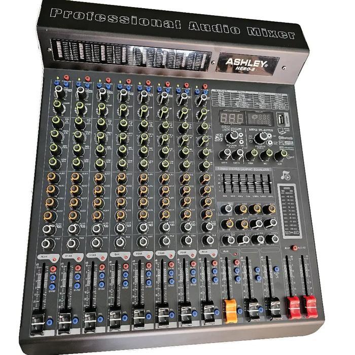 mixer ashley hero 8 channel original mixer audio ashley hero8 original 8 channel