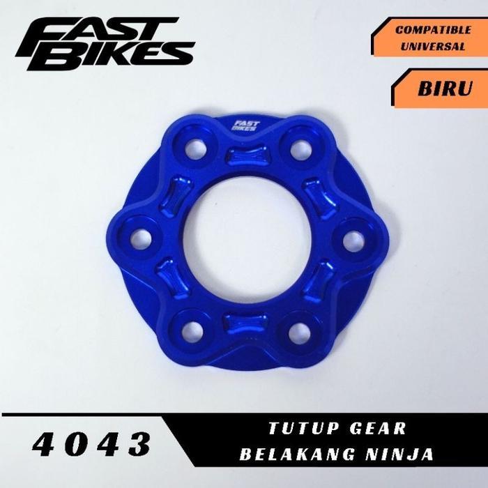 COVER GEAR CNC BELAKANG NINJA TUTUP GEAR BELAKANG CNC NINJA 150 R RR - SILVER NINJA