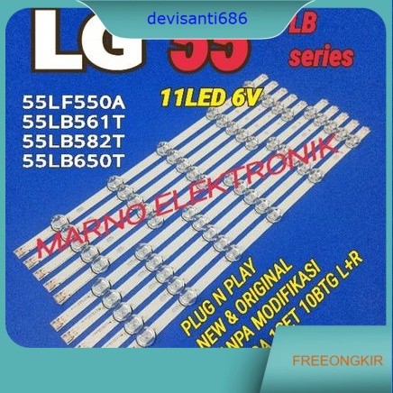 LAMPU BL BACKLIGHT LED TV LG 55INCH 55LF550A 55LB561T 55LB582T 55LB650T BL LG 55IN 55LF550 55LB561 5