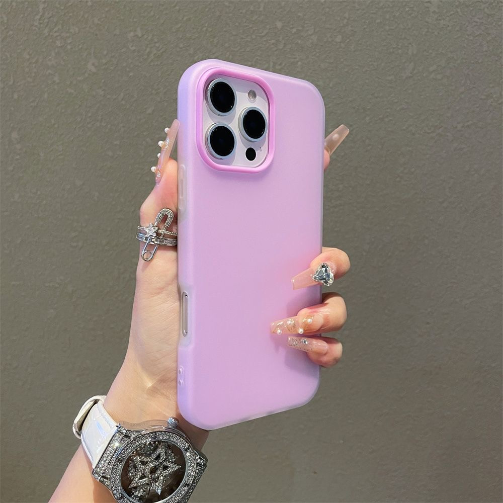 Case HP Untuk Redmi A3 15C 14C 9T A5 15 9A 9 Warna Permen Warna Polos Buram Modis Baru 2 in 1 Soft C
