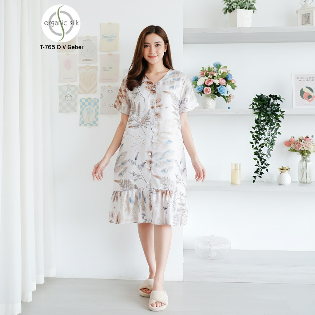 GREET NIGHT WEAR - Daster Organic Silk GREET model : T-765 / DV GEBER