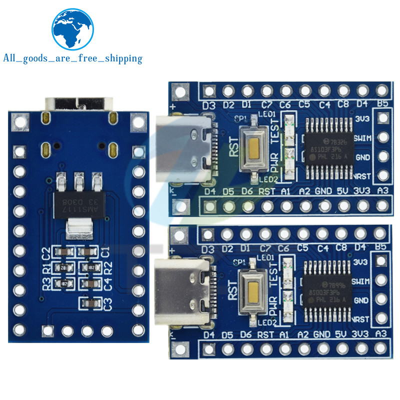 1/3PCS STM8S003F3P6 STM8S103F3P6 System Board TYPE-C STM8S STM8 Development Board Minimum Core Board