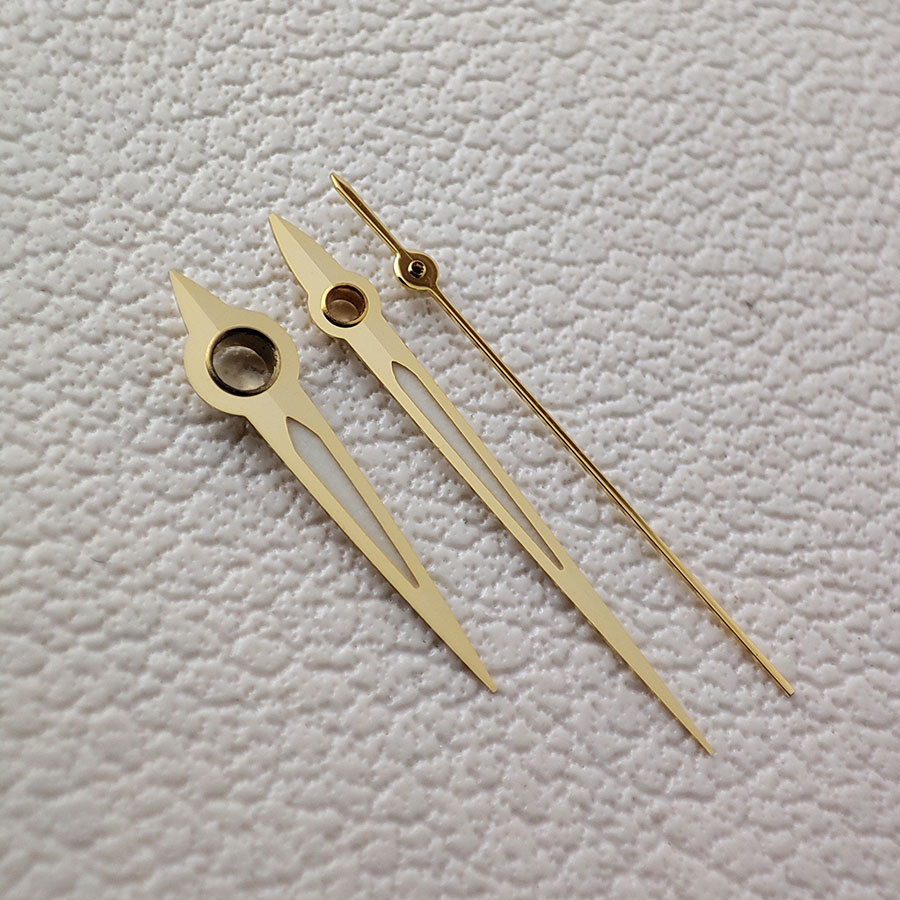 NH35 Hand Wat Accessories Green Luminous Hands Slender Needle Gold Hands B120 Suitable for NH34 NH35