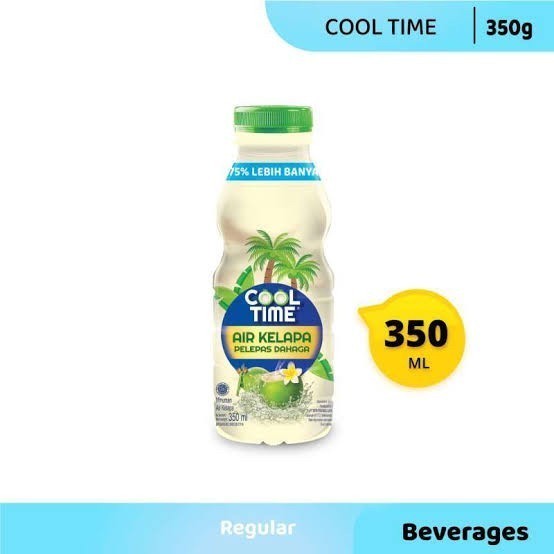 Cool Time Coconut 350ML / Air Kelapa Cool Time / 1 Pak / 12 Pcs