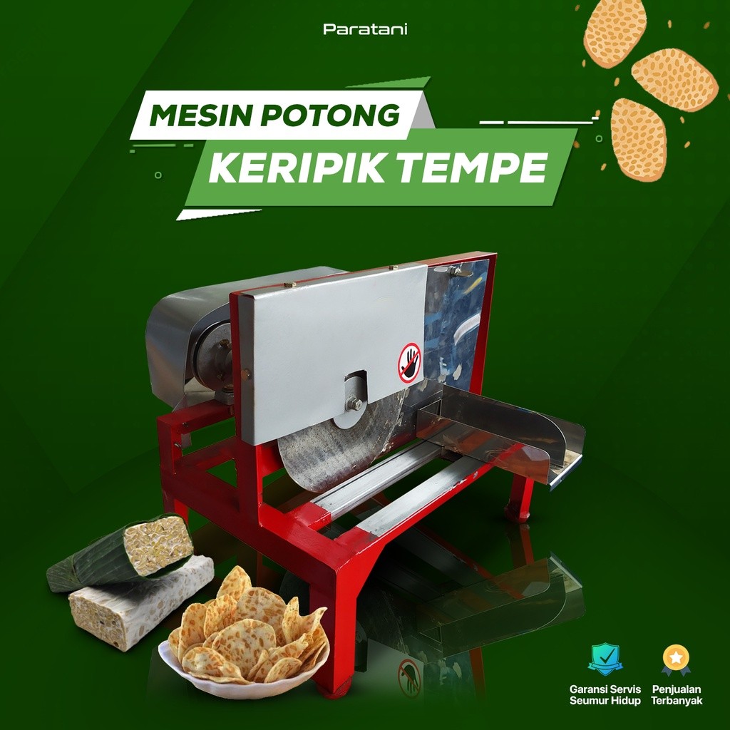 Mesin Perajang Kripik Tempe Sagu Alat Pemotong Keripik Tempe