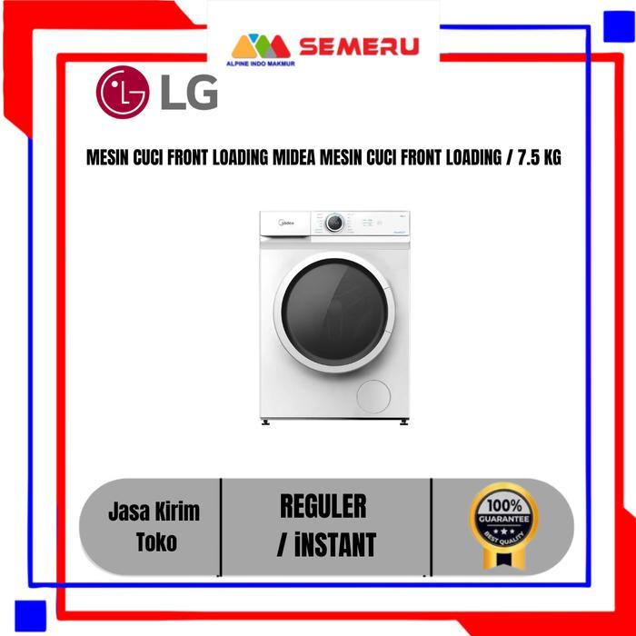 MESIN CUCI FRONT LOADING MIDEA  MESIN CUCI FRONT LOADING / 7.5 KG  MF-100W75