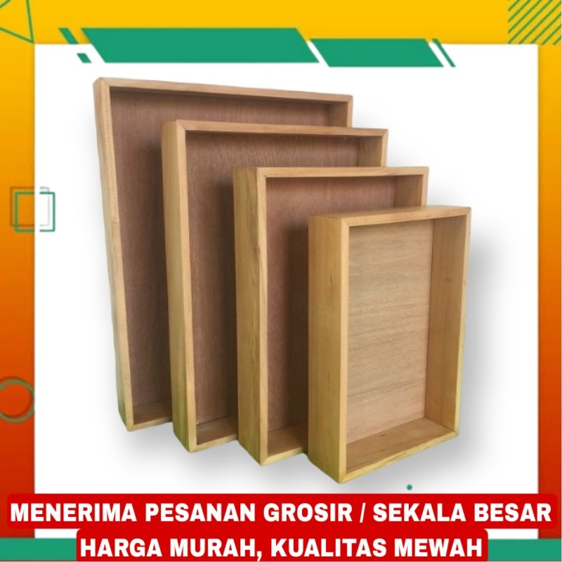 Kotak hantaran seserahan kayu box seserahan lamaran tray nampan baki wadah tempat penyimpanan serbag