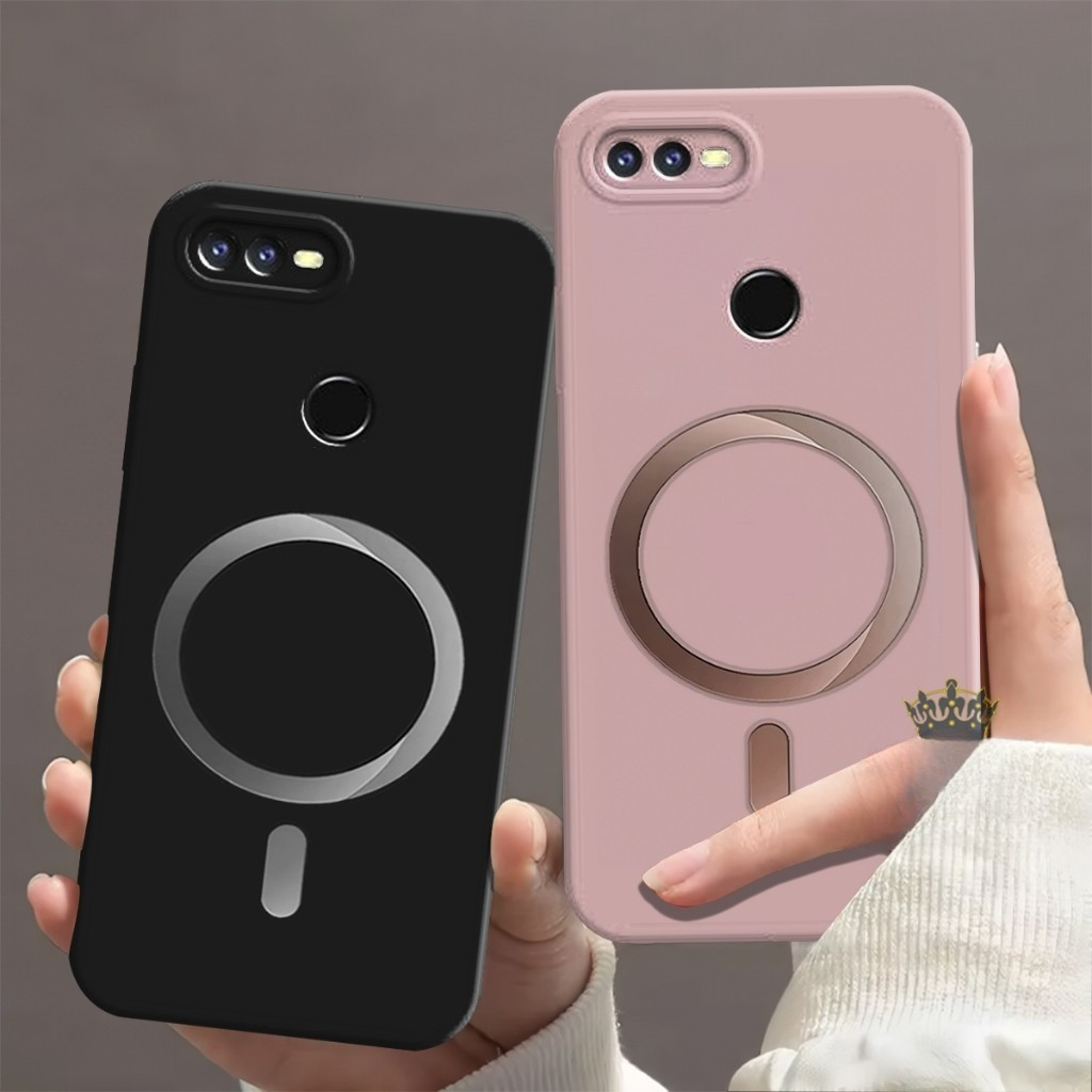 Softcase Oppo A5S A7 A12 A12K A11K F9 A3S A1K Casing Lentur Procamera Motif Lingkaran Kekinian