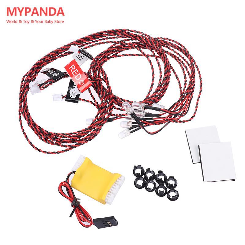 Flash RC LED Light Kit 8 LED Lighting System For RC Helicopter Airplane 4 Alaways Light 4 Strobe Lig