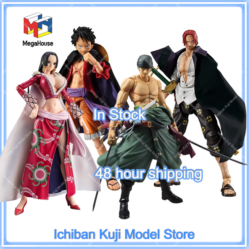 Original In Stock One Piece MegaHouse Variable Action Heroes VAH Shanks Luff Boa. Hancock (Ver.1.5) 