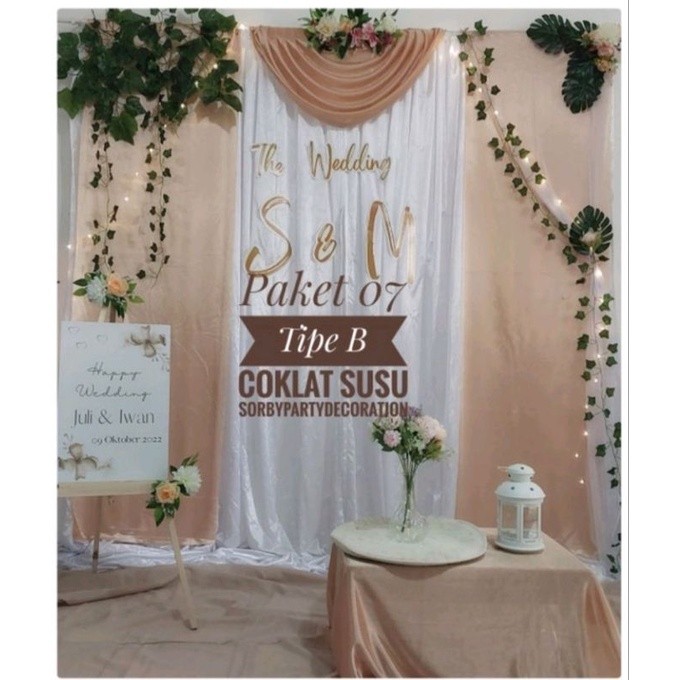 UNStrore - Backdrop tunangan background lamaran nikah Aqiqah  terbaru