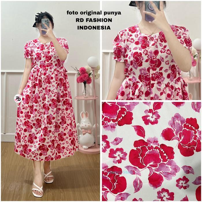 MURAH FASHION - Malika Mini Dress Tali Belakang // Mini Dress Wanita - PITA MARUN