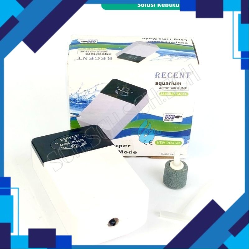 AERATOR AQUARIUM RECENT AA 7771 AC DC USB POMPA UDARA