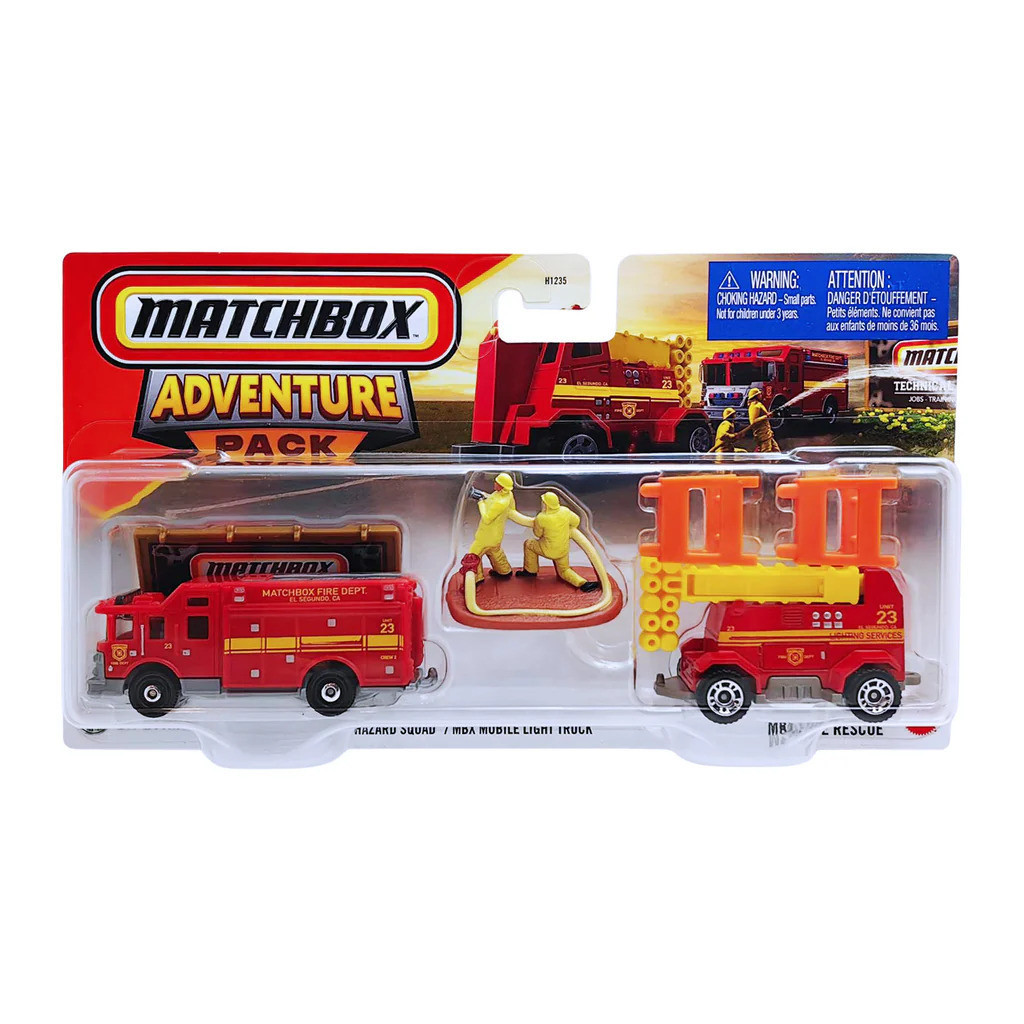 Matchbox Hitch & Haul Adventure Pack Hazard Squad MBX Mobile Light Truck - Matchbox Original