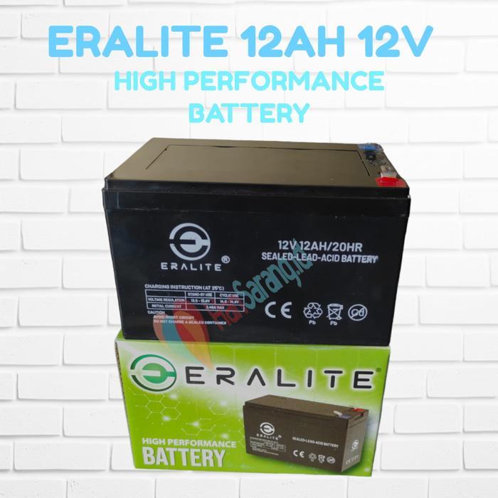 [ IndoNature ] Battery ERALITE Baterai UPS 12V 12 AH Volt Aki Kering
