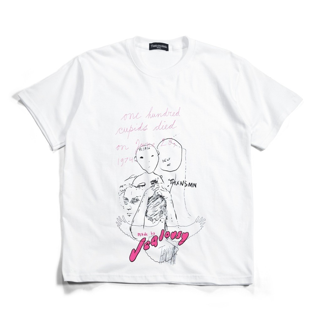 Tshirt Fabina Katun Putih Thanksinsomnia Regular Fit