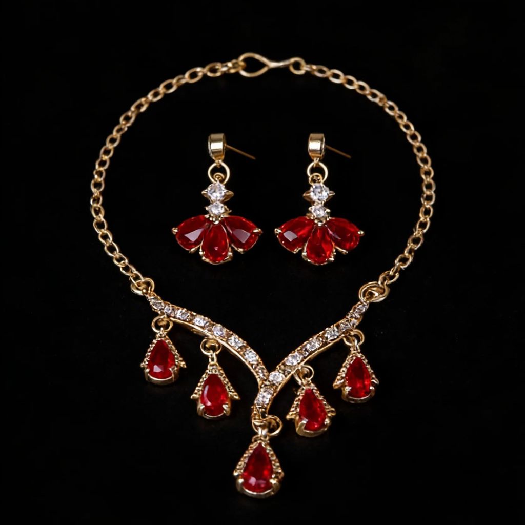 30cm doll accessories / doll jewelry metal zircon stone necklace earrings crown for 1/6 Xinyi Fr2 ST