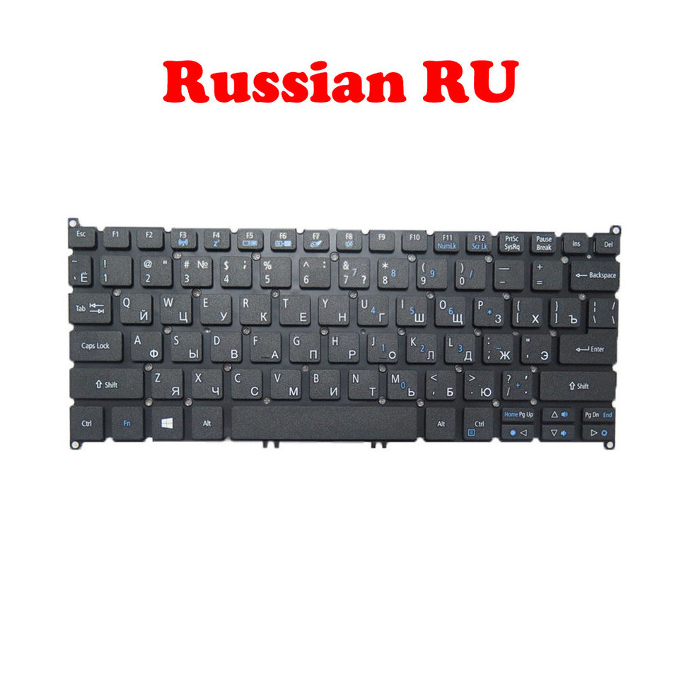 Laptop Ukrainian UA RU Keyboard For ACER TravelMate B1 B118 TMB118 TMB118-M FV1T_A51B NK.I111A.005 V