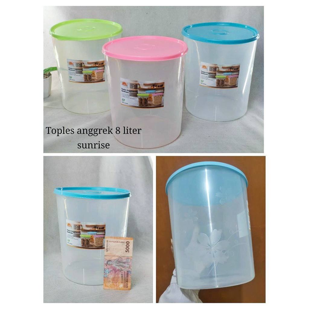 Toples Anggrek 8liter Sunrise / Toples 8 Liter