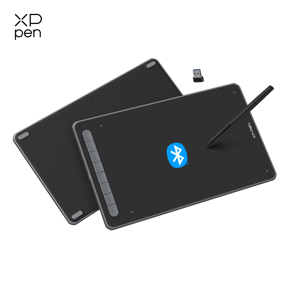 XPPen Deco MW LW Graphics Tablet 8x5 in Wireless gital Drawing Tablet with Bluetooth V5.0 USB Suppor