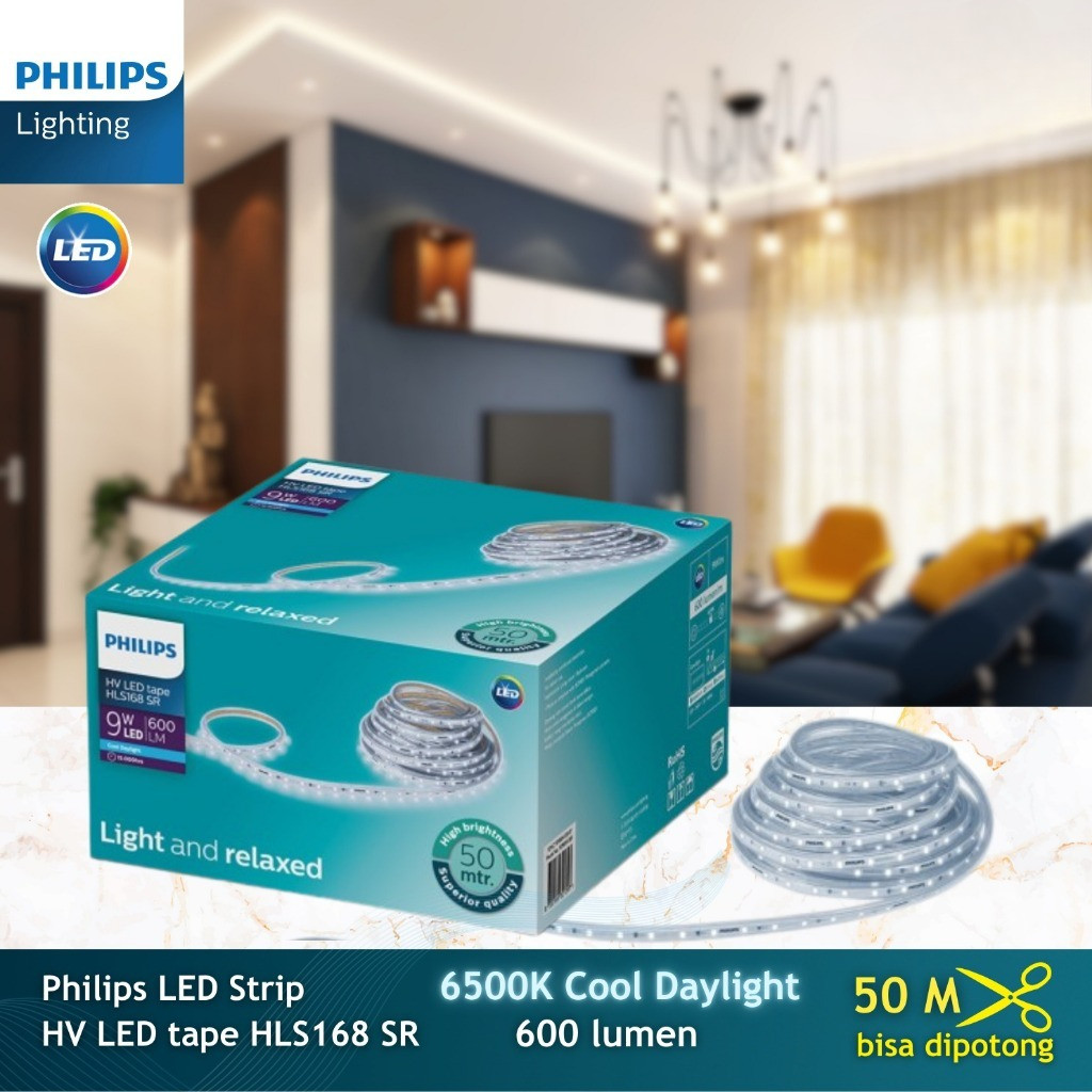 Philips Lampu Led Strip HLS168 9W/M 1 Roll 50Meter