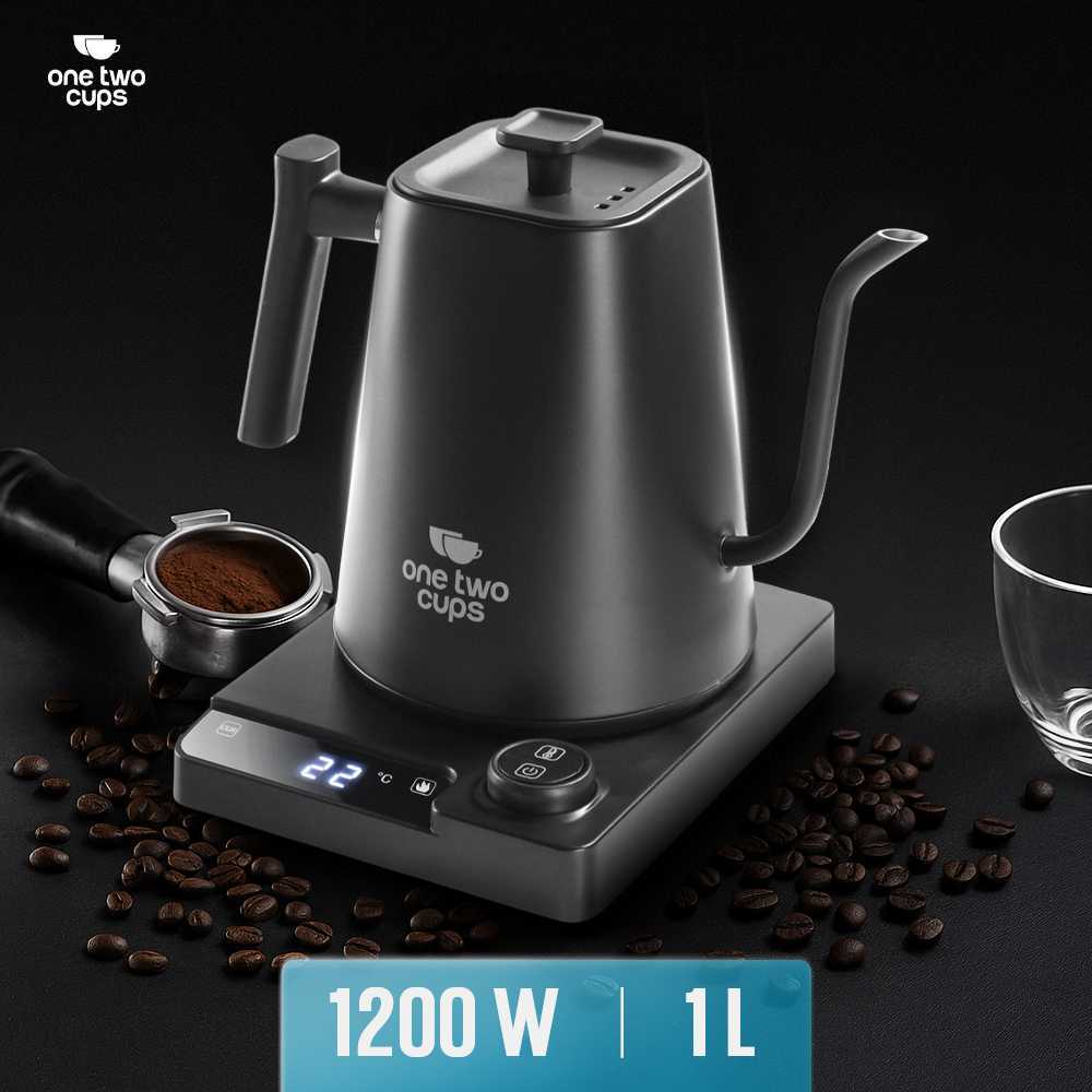 Teko Listrik Kopi, Electric Kettle Gooseneck, Teko Leher Angsa, Pemanas Air Digital, Teko Kopi Baris