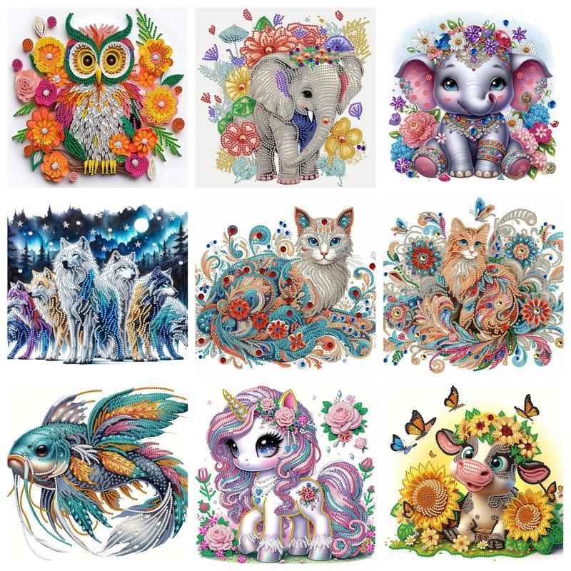 RUOPOTY Special Shape amond Art Painting Kits For Adults Round Full Drill amond Art Painting Kits Sh