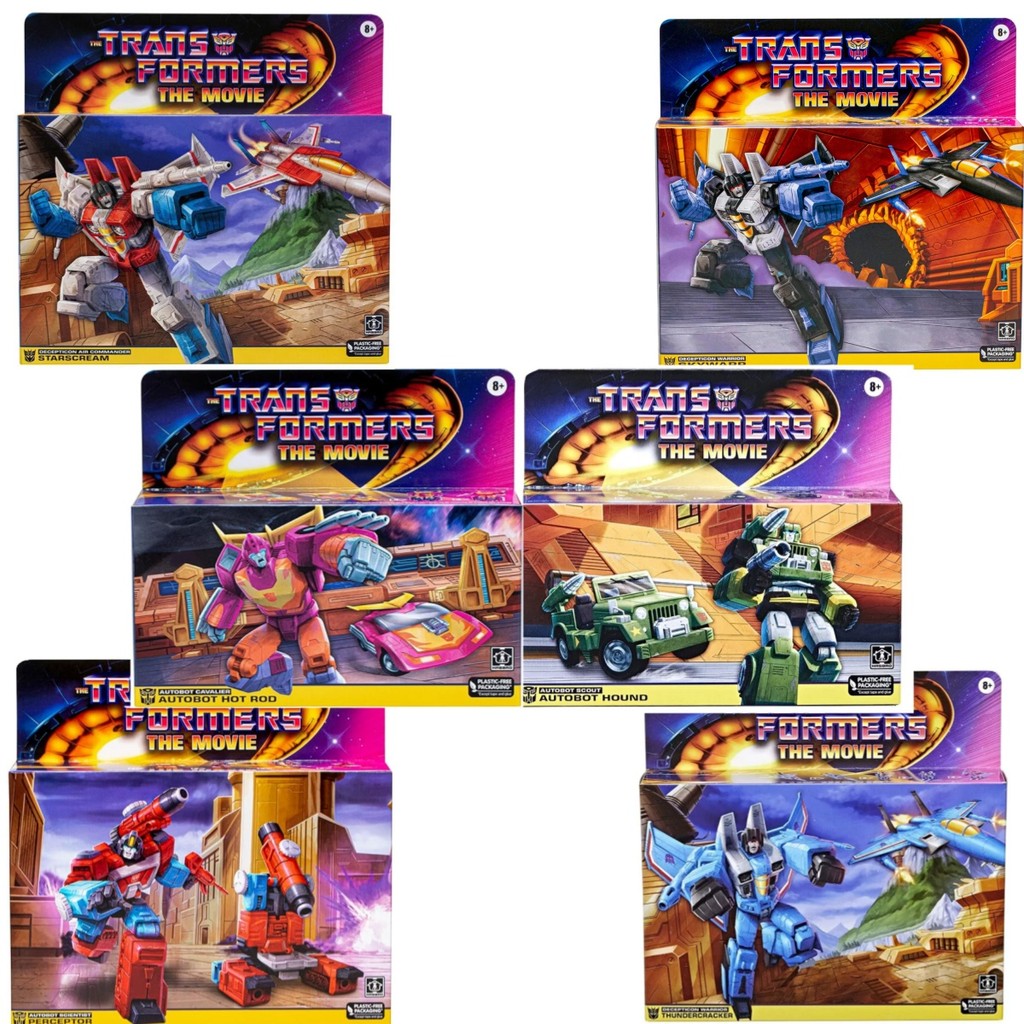 Transformers Retro Transformers The Movie Classic G1 Skywarp TF1986 Perceptor Starscream Autobot Hot