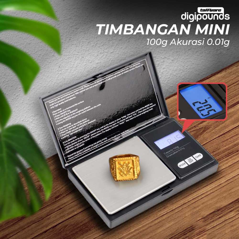 Timbangan  Mini Emas Digital Multifungsi 0.01g Taffware  SC-13 / VSW0083