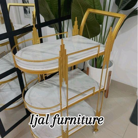 Troli Gelas Aqua. Tempat Gelas, Hiasan sudut  Rak Besi Ambalan