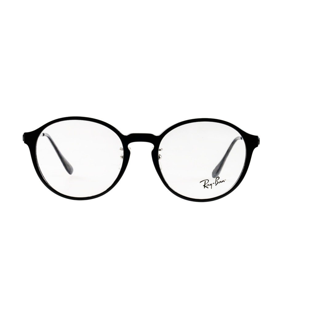 RAYBAN Frame Kacamata Round Pria Wanita Ori Unisex Plus MinusRB7178D-C5751-F-S.BK