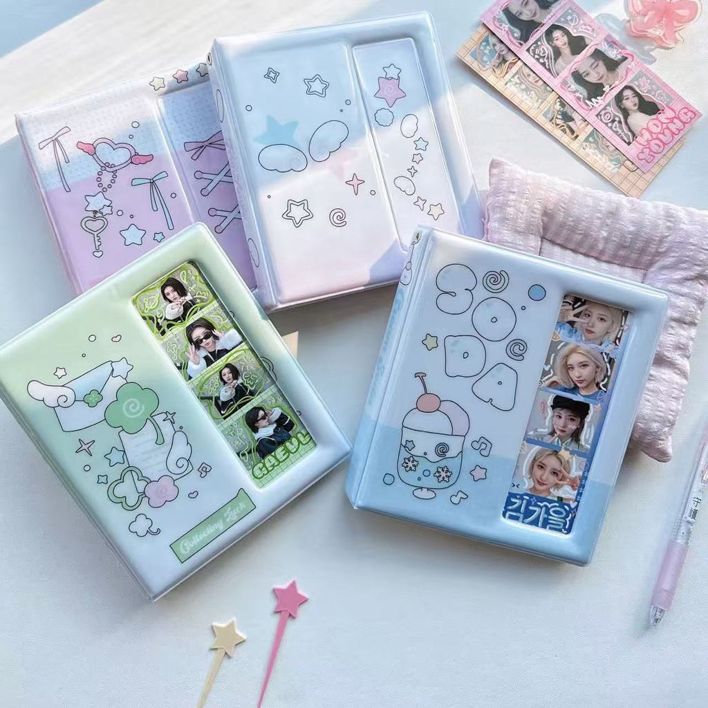 Wings & Hearts Series Photostrip Kolbuk Photostrip Binder Photocard Album Lucu Tempat PC