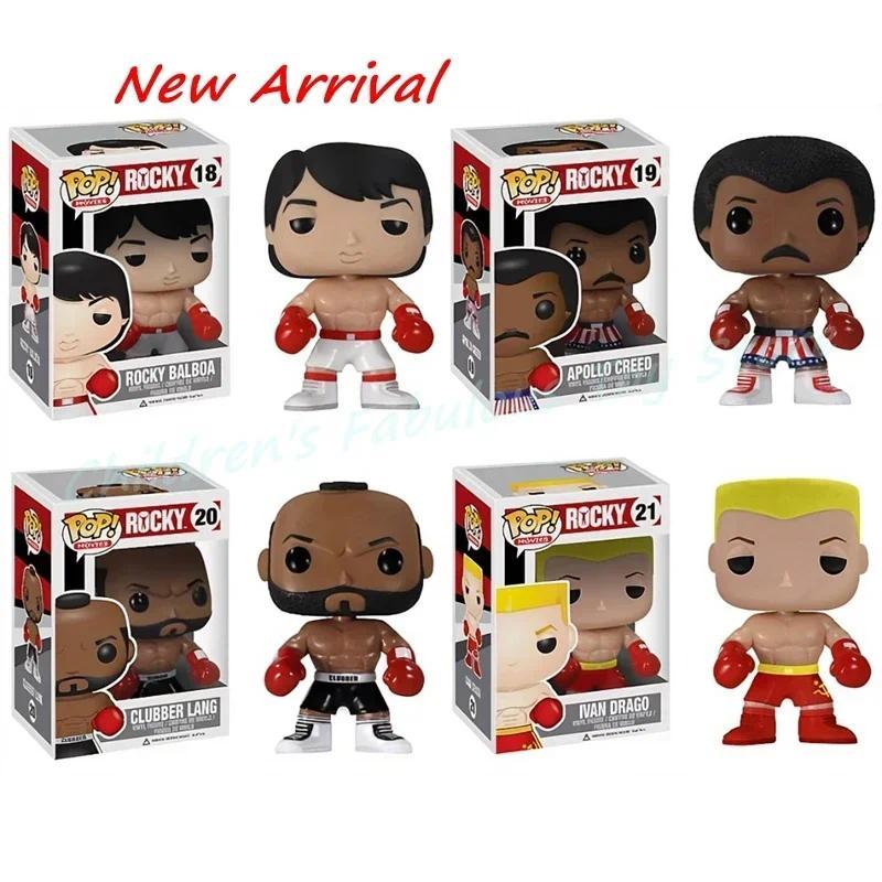 NEW FUNKO POP Movies Rocky Balboa #18 Clubber Lang #20 IVAN DRAGO #21 Apollo Creed #19 PVC Action Fi