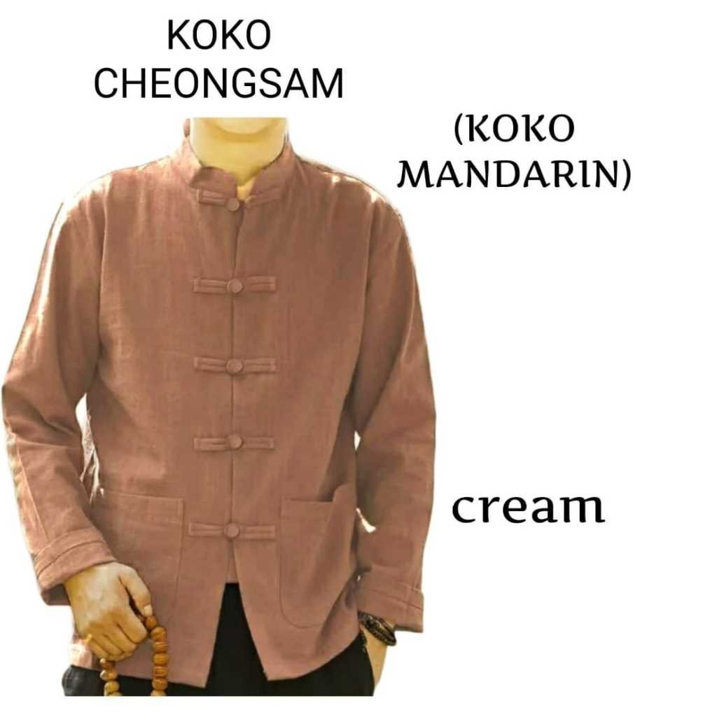 STELLASHOPPIE | Koko CHEONGSAM Mandarin Baju Koko Pria Lengan Panjang LIMITED EDITION