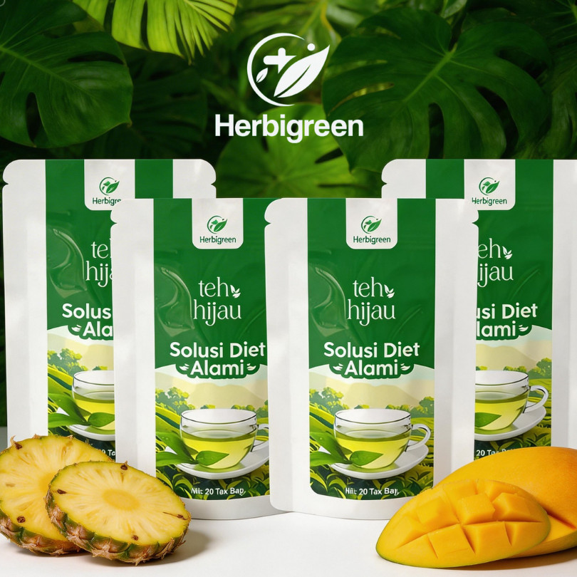 TEHBHIJAU HERBIGREEN UNTUK DIET - / JAMU PELANGSING / OBAT HERBAL DIET / JATI CINA MENURUNKAN BERAT 