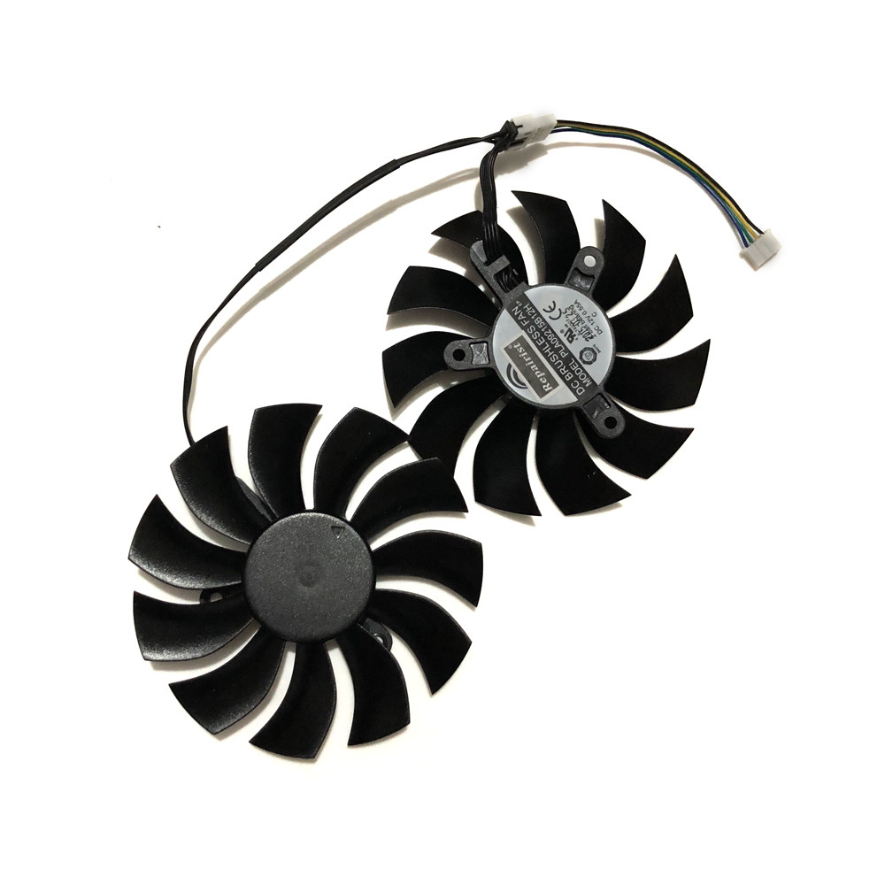 VGA Graphics Cooler,Video Card Fan,2Pcs/Set,4Pin PLA09215B12H,For EVGA GTX 980Ti,For EVGA GTX 950 AC