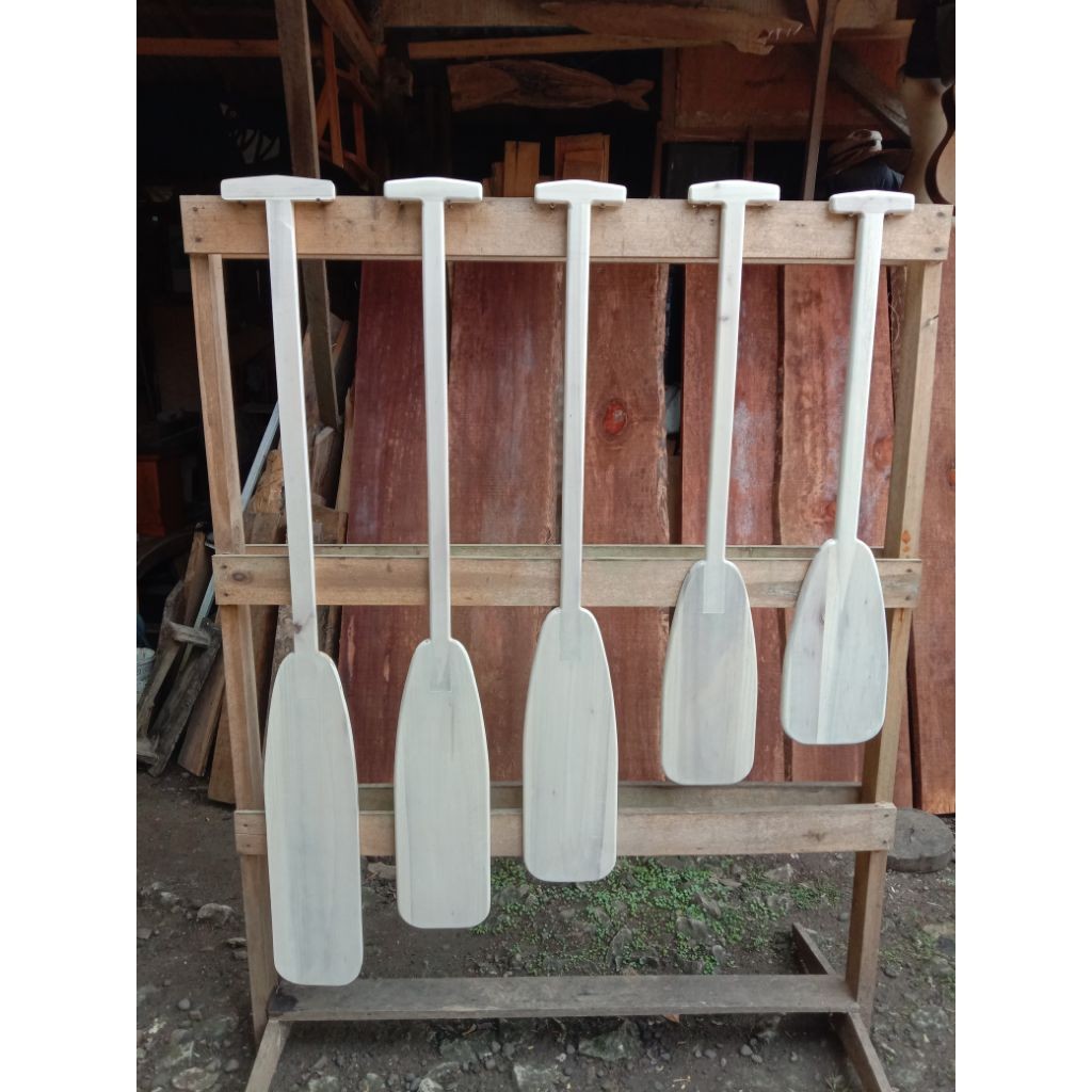 DAYUNG KAYU/ DAYUNG DEKORASI /PADDLE Dayung Kayu Tahan Lama