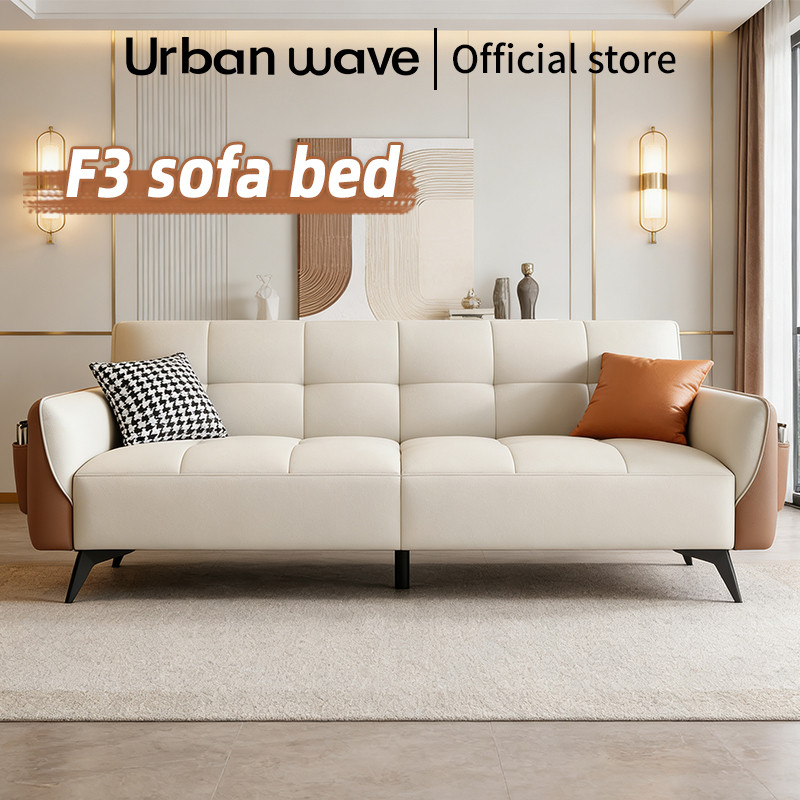 Sofa Kulit Asli Premium, Sofa Lurus Minimalis Ruang Tamu, Sofa Empuk Mewah Tahan Lama Cocok untuk ap