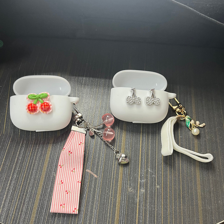Fruit erry Earphone Cover For QCY T13 / T13 ANC 2 /T13X Case with keyian Silicone hearphone box for 
