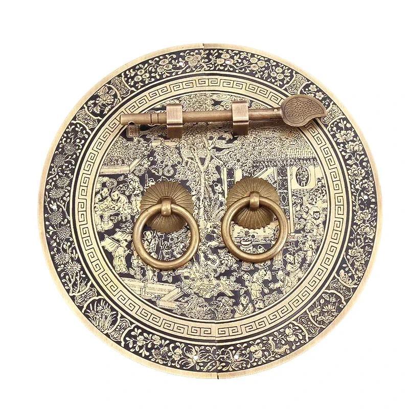 Chinese Antique Furniture Copper Fittings 140180240mm Cabinet Handle Shoe Bookcase drobe Door Handle