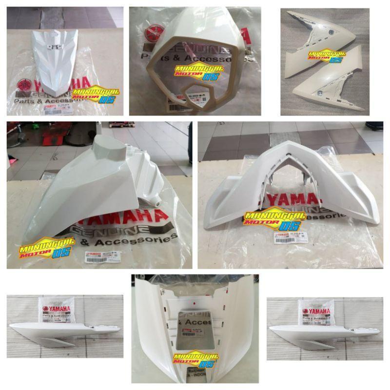 Paket Full Set Body Halus Mio Soul GT 125 Bluecore Putih Original Yamaha (9pcs)
